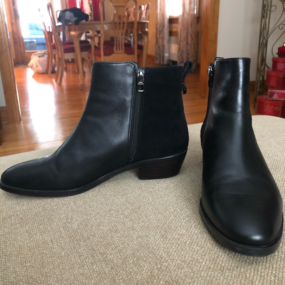 Coach leather/suede booties